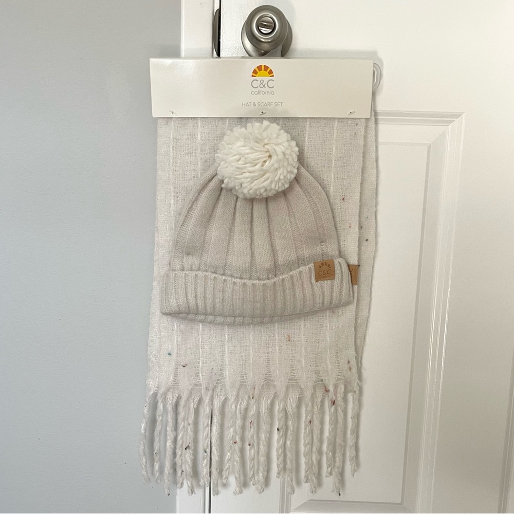 C&C California Hat and Scarf Set